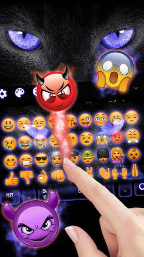 Black Panther Evil Cat Keyboard Theme screenshot 4