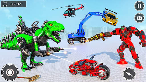 Dino Robot Transform Car Games screenshot 2