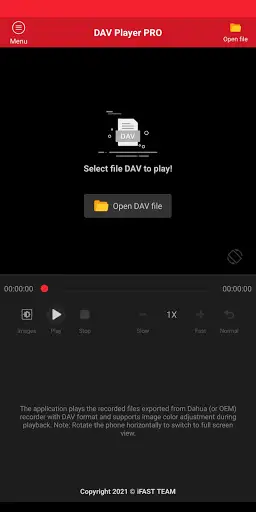 DAV Player Pro screenshot 1