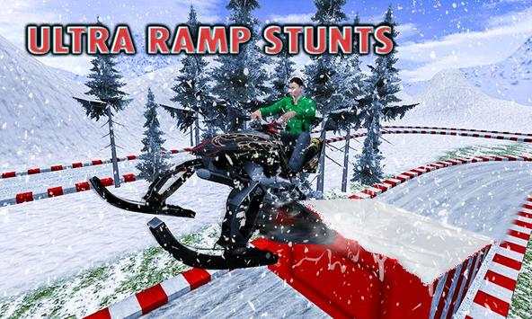 Snowmobile Ice Land Racing – Xtreme Offroad Trails screenshot 1