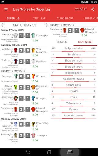 Live Scores for Super Lig 2021/2022 screenshot 11