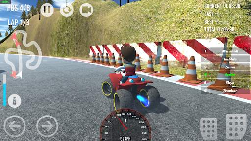 Paw Racing Car Patrol Race screenshot 2