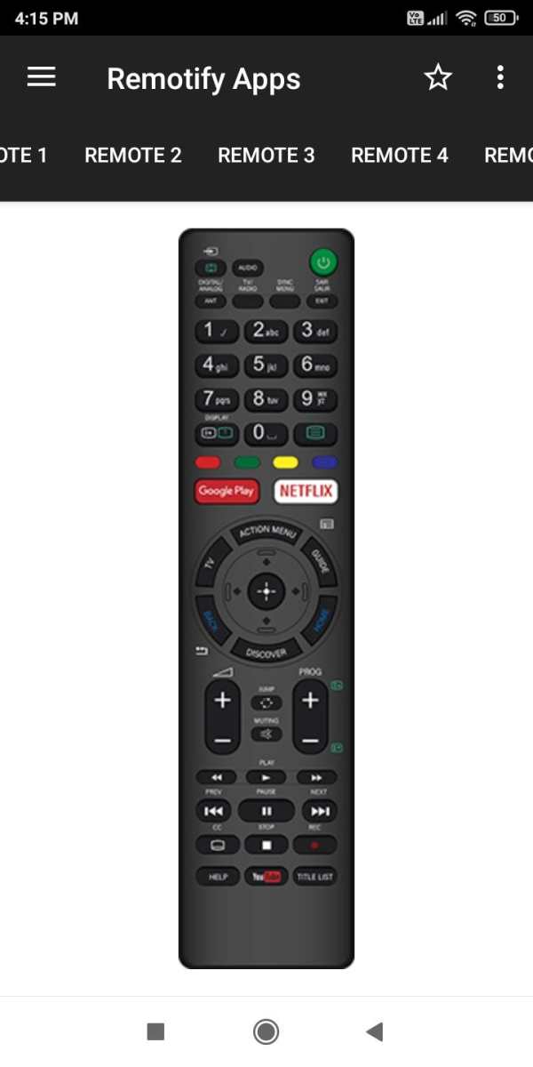Remote Control For SONY TV screenshot 2