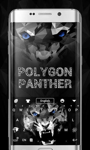Polygon Panther GO Keyboard Theme screenshot 1