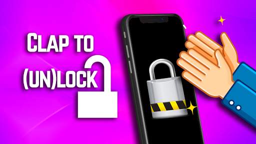 Clap and lock or unlock mobile phone screenshot 1