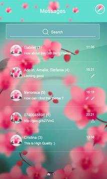 Flower Blossom SMS Theme screenshot 4