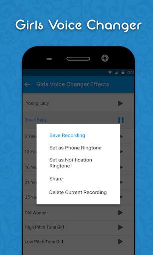 Girls Voice Changer - Edit Pitch & Sounds Updates screenshot 4