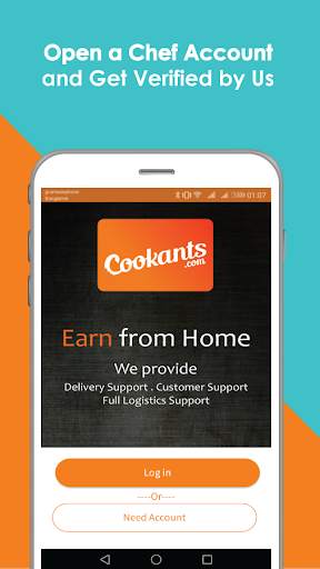 Cookants Chef -  Earn From Home स्क्रीनशॉट 2