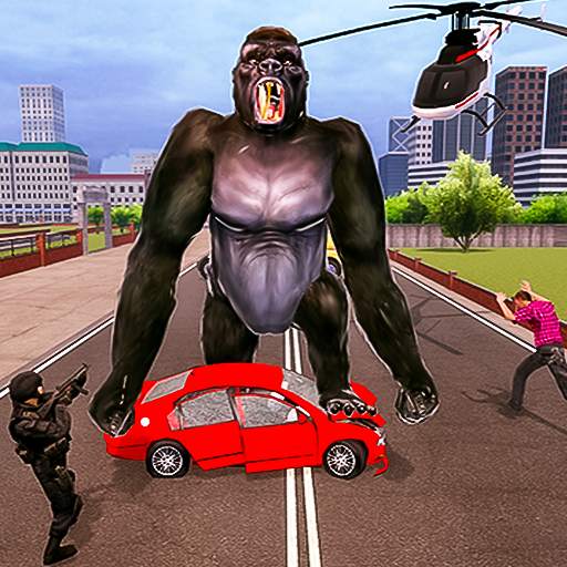 Angry Gorilla City Battle: Dinosaur Survival Games 1.0