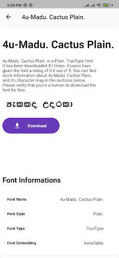 Sinhala Fonts: Download Free Sinhala Fonts screenshot 3