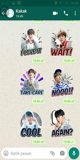Chat Sticker WA Astro Kpop Boy Band WAStickerApps screenshot 3