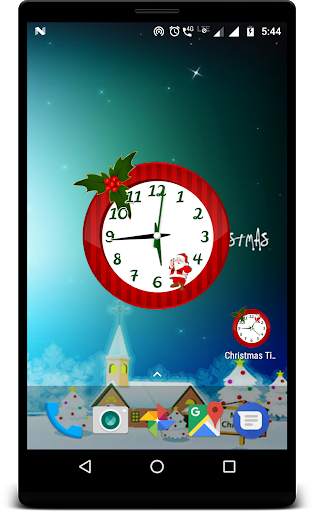 Christmas Time clock live wallpaper screenshot 2