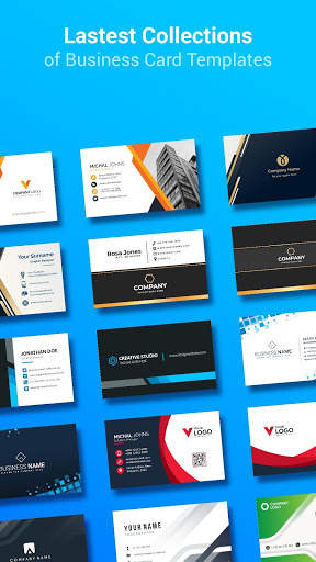 Business Card Maker Visiting Card Maker Photo Logo screenshot 1