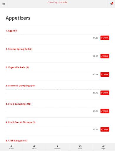 China King Nashville Online Ordering screenshot 5