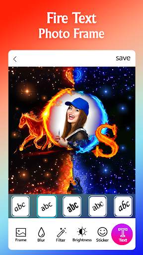 Fire Text Photo Frame screenshot 6