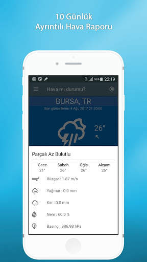 Hava mı durumu? Hava Durumu Uygulaması   Widget screenshot 4