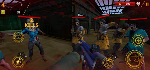 Zombie shooter - permainan zombie screenshot 2