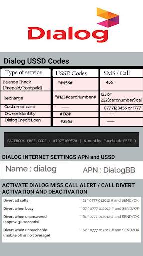 Mobile SIM USSD Codes and Packages | Sri Lanka screenshot 4