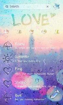 (FREE) GO SMS RAINY THEME screenshot 2