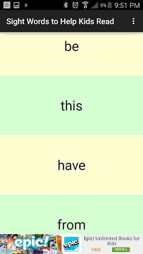 Sight Words to Help Kids Read screenshot 3