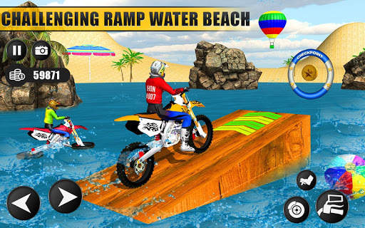 Beach Water Surfer Dirt Bike: Free Racing Games 3D screenshot 6