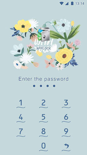 AppLock Theme Fresh Flower скриншот 2
