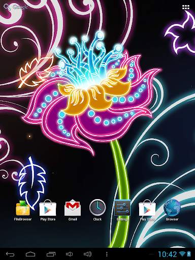 Neon Flowers Live Wallpaper screenshot 8
