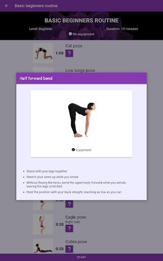 Yoga workout - Free yoga videos and workouts screenshot 14