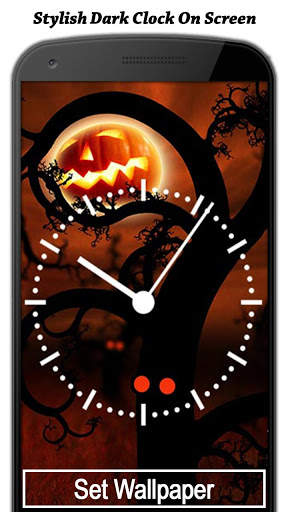 Dark Clock On Screen Live Wallpapers screenshot 5
