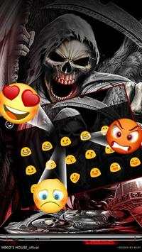 Death Devil Blood Skull Keyboard Theme screenshot 4