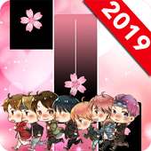 BTS Pink Piano Tiles logo
