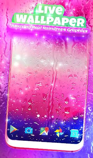Rain Keyboard Background Theme screenshot 2