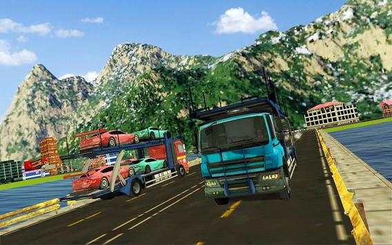Real car transporter 2017 3D Truck simulator game screenshot 3