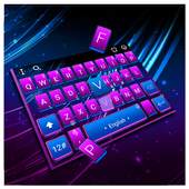 Classic Pink blue Light Keyboard Theme 6.6.5.2019