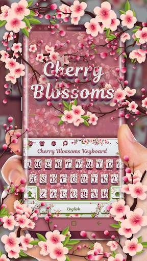 Cherry Blossom Keyboard स्क्रीनशॉट 1