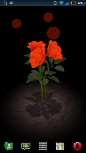 3D Rose Bouquet LWP Free screenshot 4