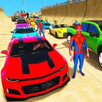 Superhero Car Stunt Racing 3D logo