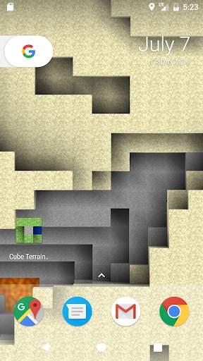 Cube Terrain 3D Live Wallpaper screenshot 3