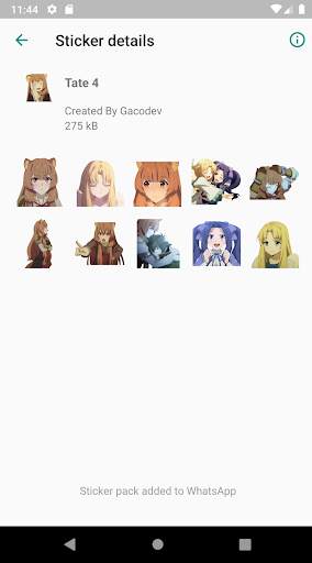 Tate No Yuusha Sticker WA screenshot 7