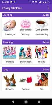 Free WASticker App Lovely Sticker for WhatsApp screenshot 1