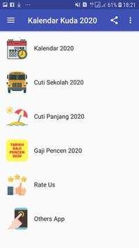 Kalendar Kuda 2020 screenshot 2
