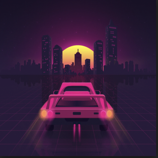 Retro Car Drifter - 2D आइकन