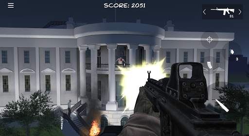 Zombie Attack Whitehouse screenshot 1
