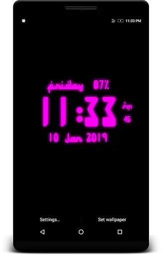 Arabic Digital Clock Live Wallpaper 4 تصوير الشاشة
