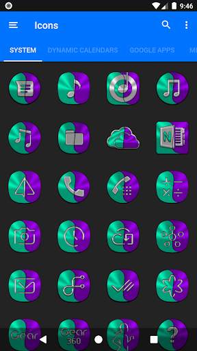 Teal and Purple Icon Pack screenshot 5