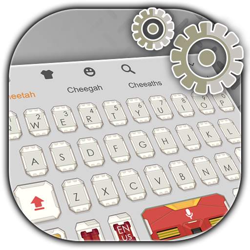 Cute Funny robot Keyboard theme 10001002
