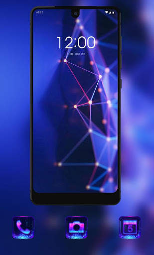 Colorful theme Blue abstract dot line surface screenshot 2