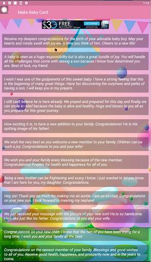 Newborn Baby Greeting Cards Maker screenshot 3