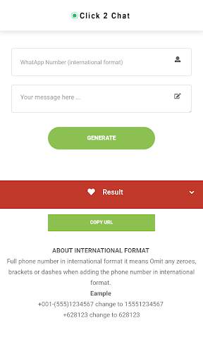 Click to Chat for Whatsapp screenshot 2