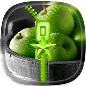 Green apple Zipper Lock Screen 1.1